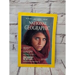 National Geographic Magazine June 1985 Back Issue Afghan Girl Vol 167 No 6